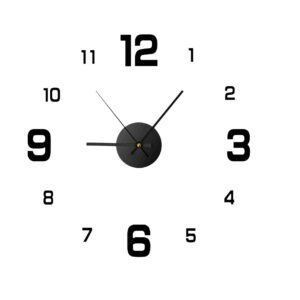 DIY Frameless Modern Wall Clock