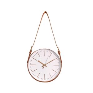 Wall Clock with Belt - Rose Gold - 30CM