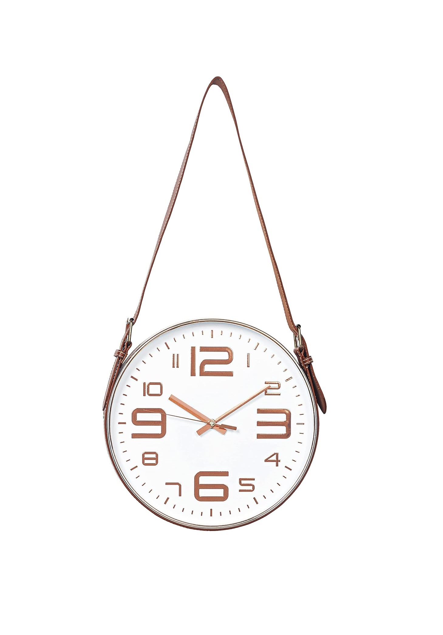 Wall Clock with Vintage Style Strap - 30CM