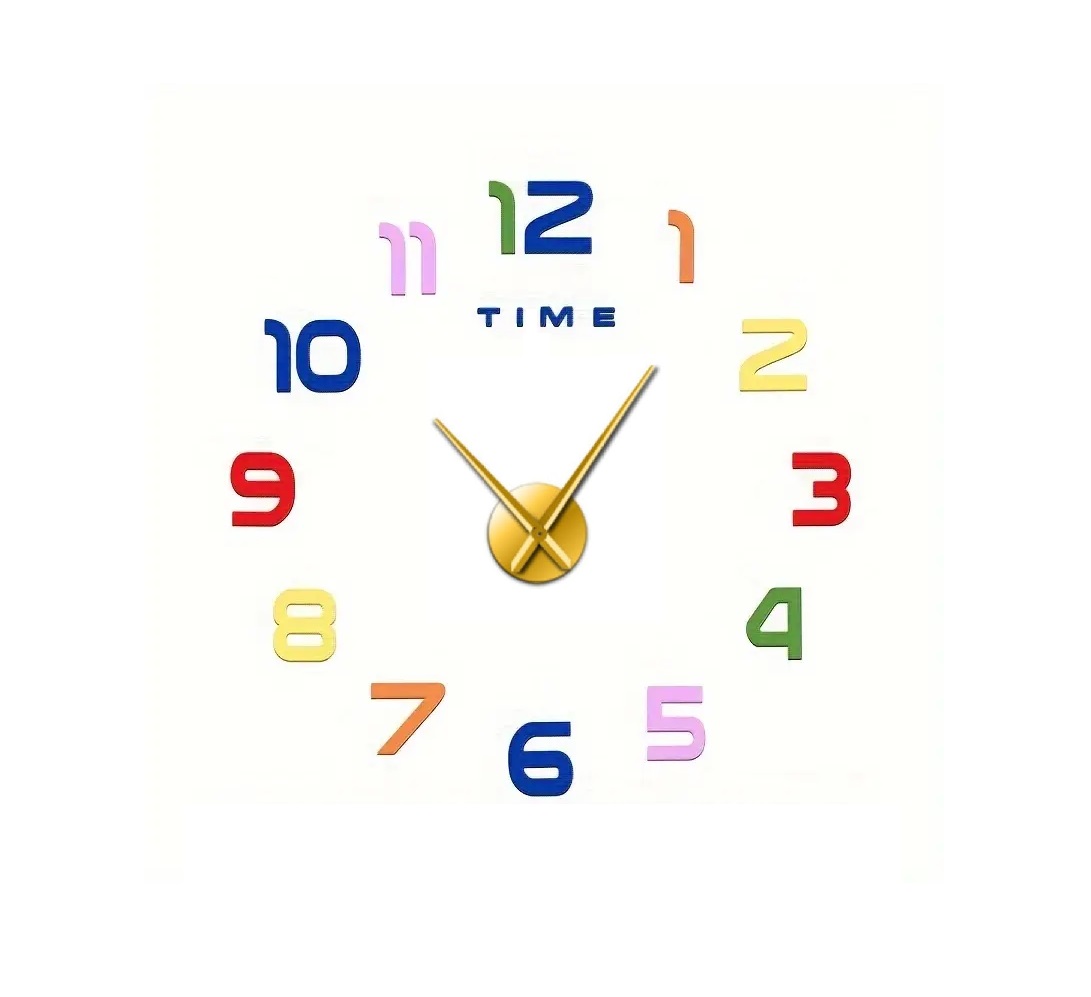 DIY Vibrant Acrylic Clock