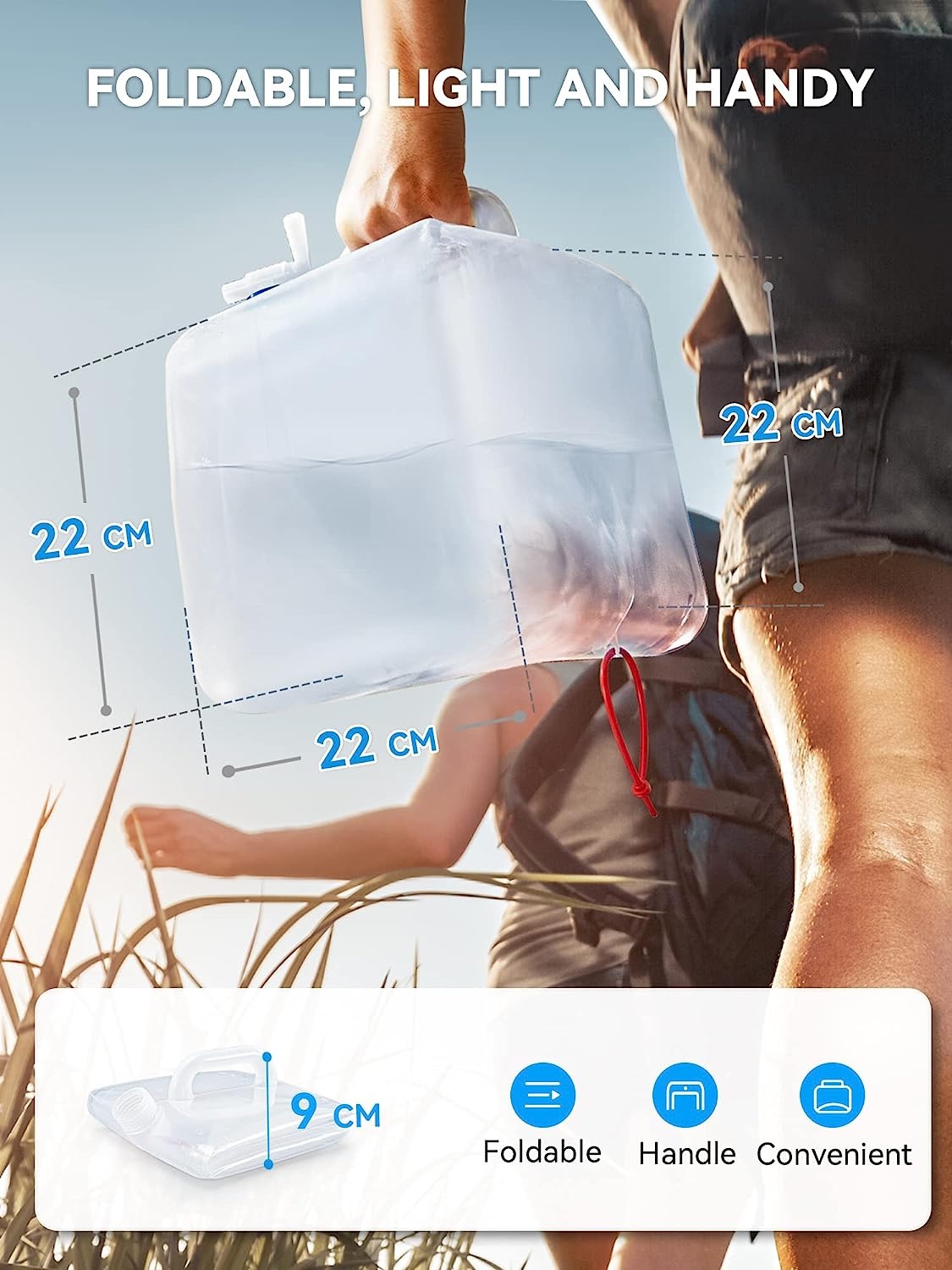 Foldable Water Bottle with Tap - 10.0 L - Image 4