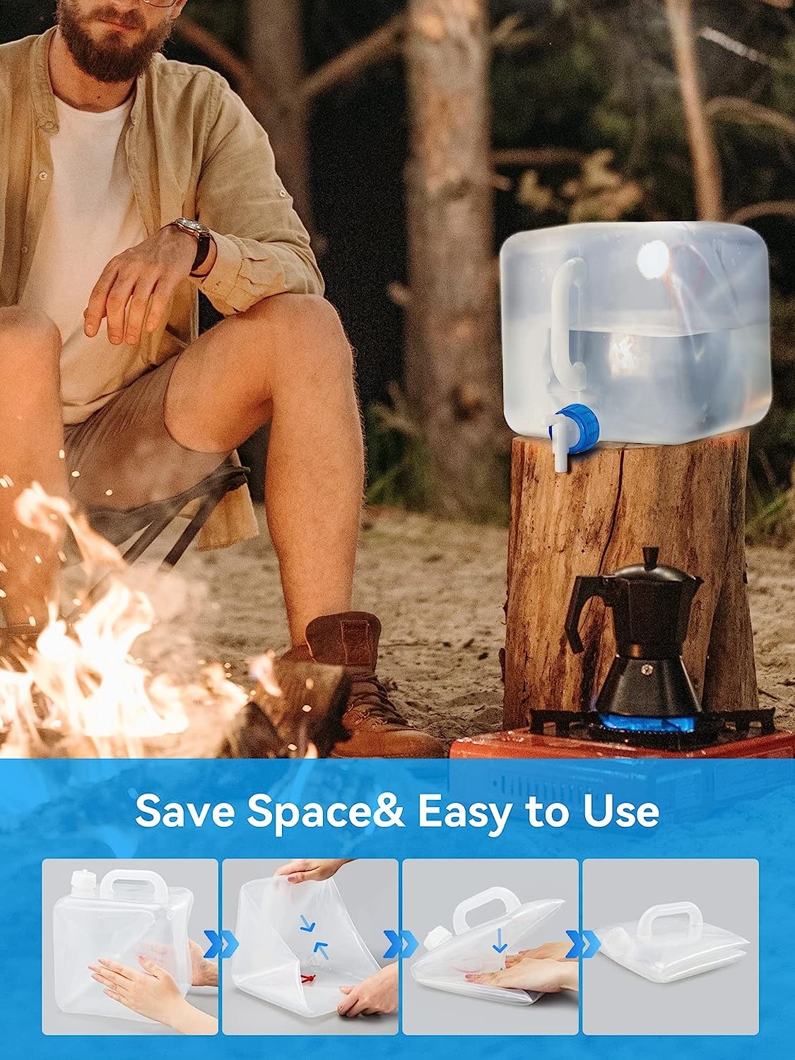 Foldable Water Bottle with Tap - 10.0 L - Image 6