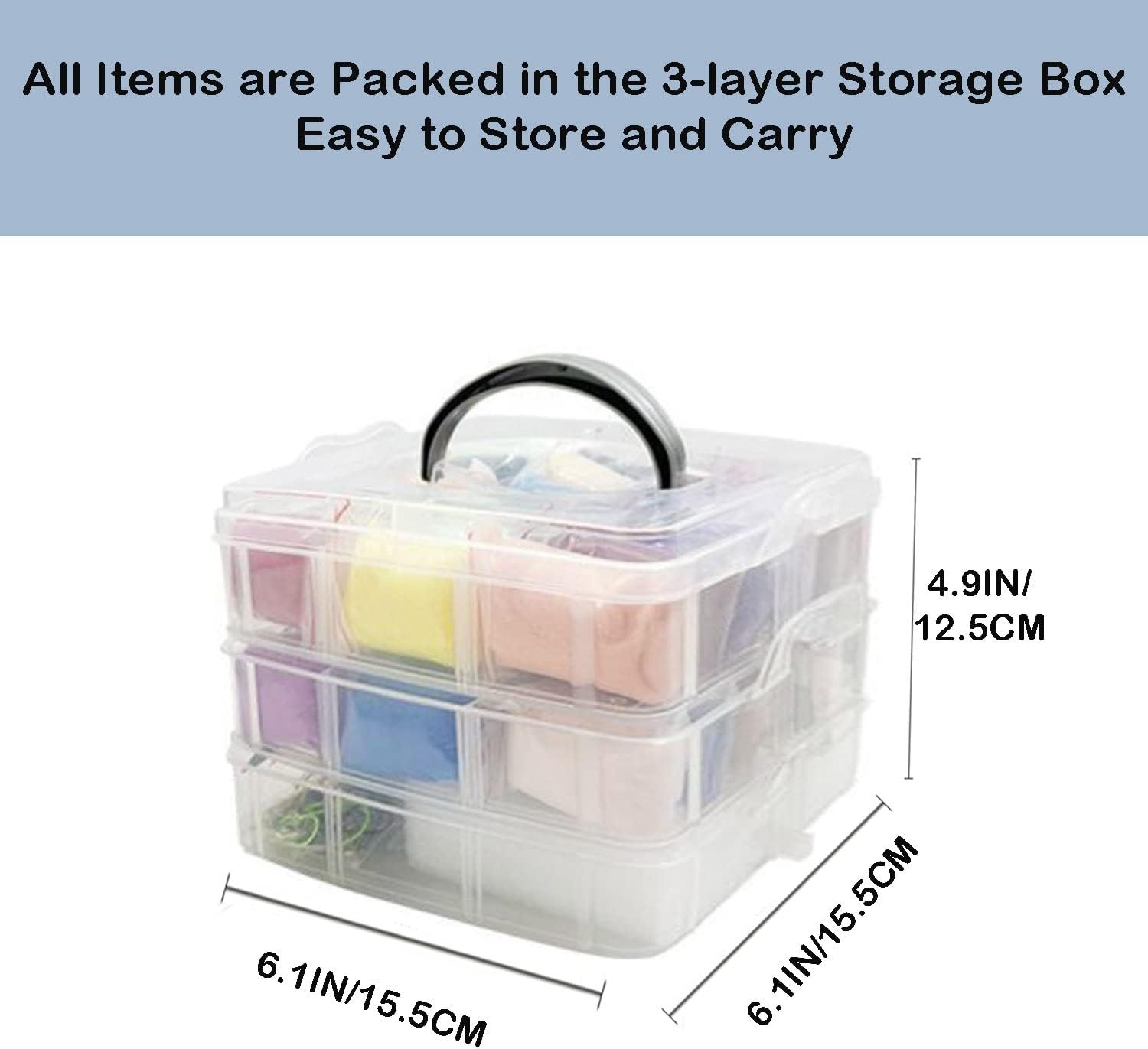 Needle Felting Kit with Storage Box - 40 Colours - Image 7