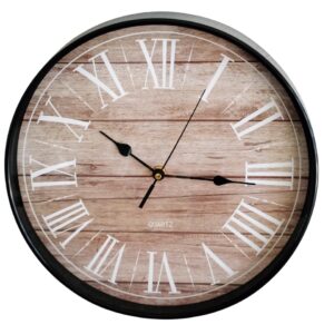 Wall Clock with Black Frame - 28CM