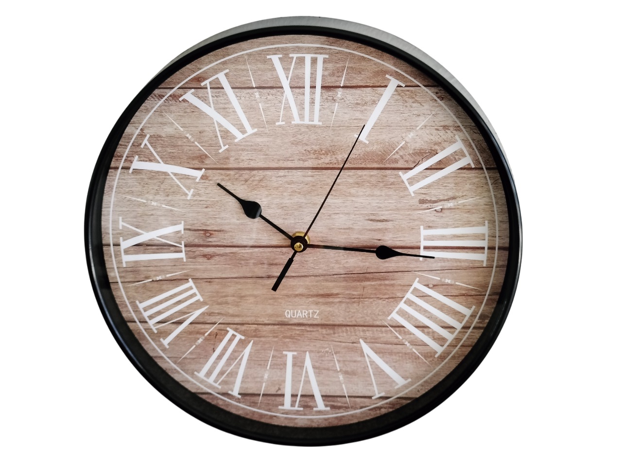 Wall Clock with Black Frame - 28CM