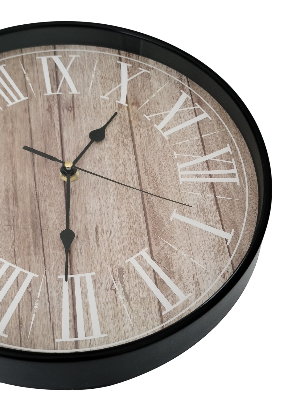 Wall Clock with Black Frame - 28CM - Image 3