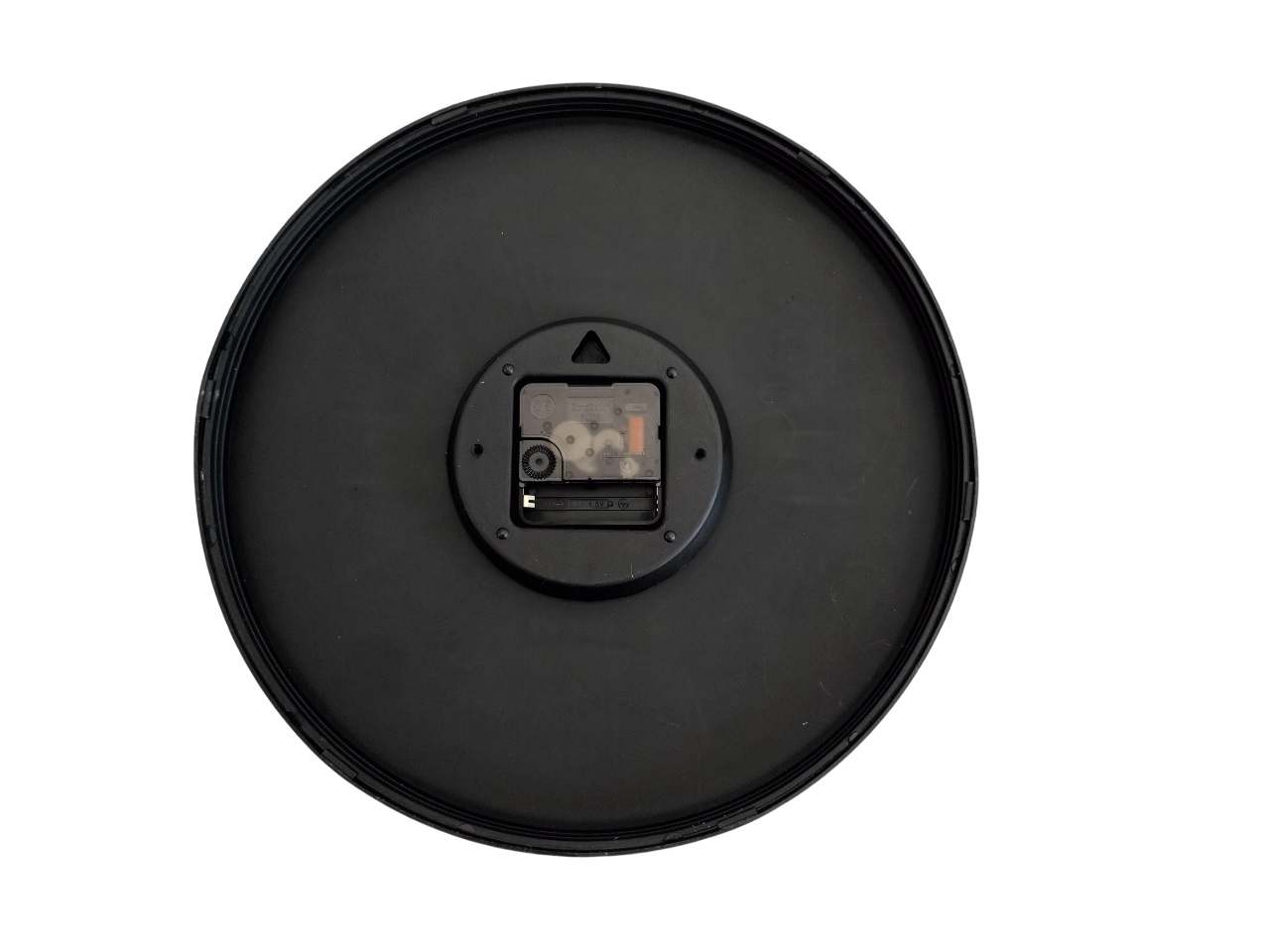 Wall Clock with Brown Frame - 28CM - Image 2