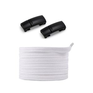 No Tie Magnetic Shoelaces - White & Black