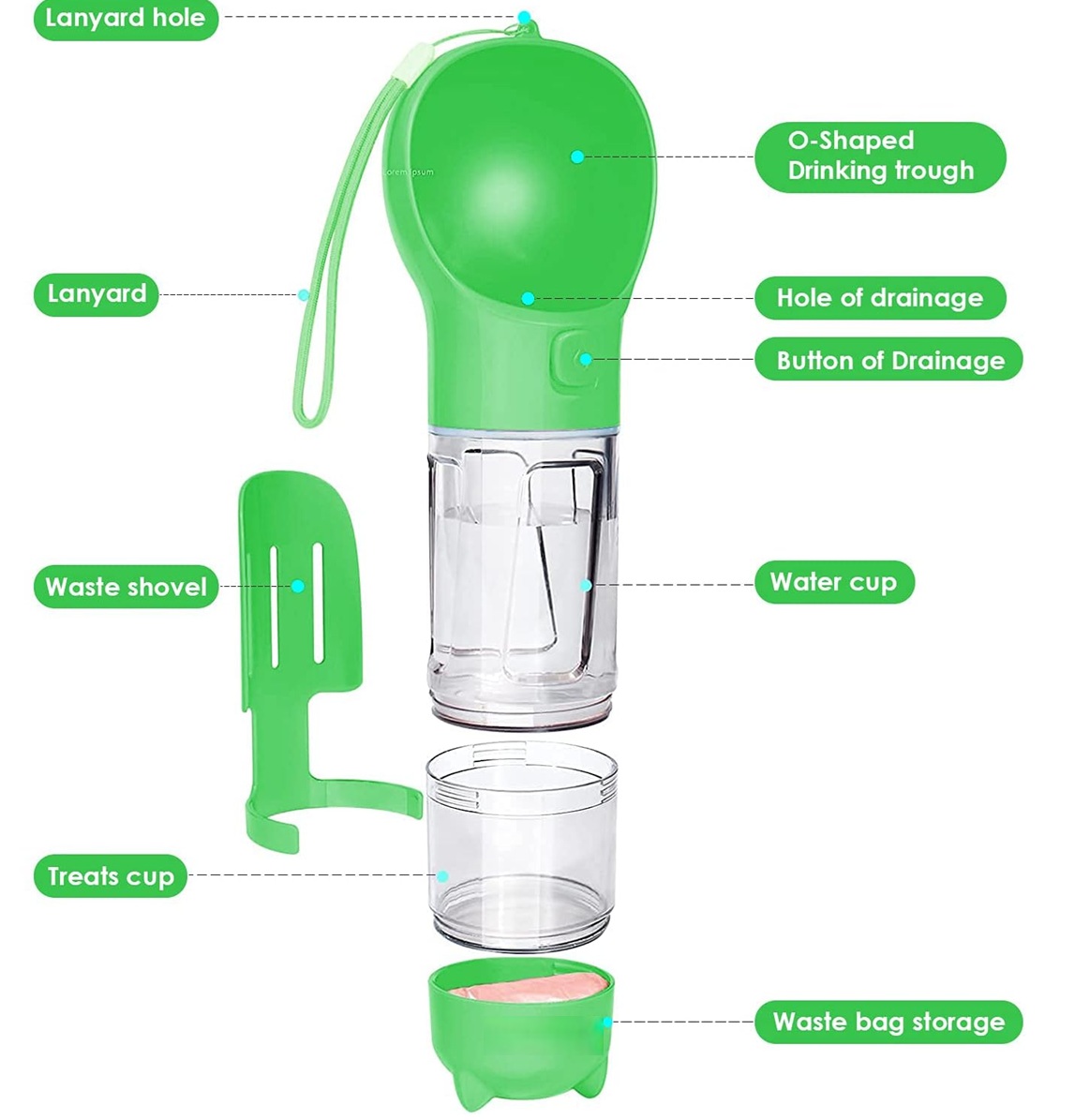 Multifunction Pet Travel Bottle - Image 6